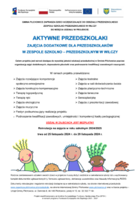 Plakat Przedszkole Wilcza-1