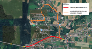 Objazd - mapa